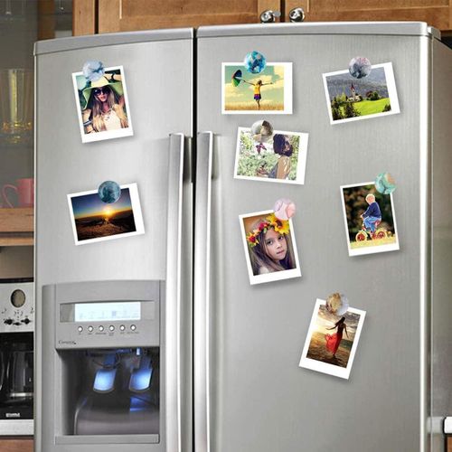 12Pcs Marble Texture Crystal Refrigerator Glass Magnetics