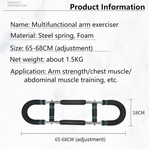 TodyJeyHo Chest Workout, Body Toning Kit, 40-100lb Adjustable Chest Workout Equipment, Portable Spring Resistance Home Fitness Equipment, Detachable Design