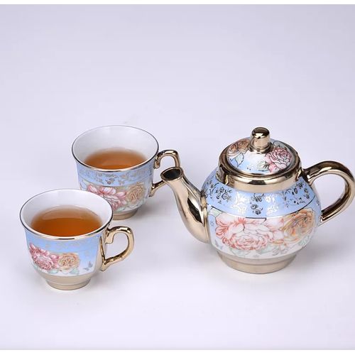 Elegant Ceramic Teapot Set Ceramic Teapot/Kettle + 4 Teacups