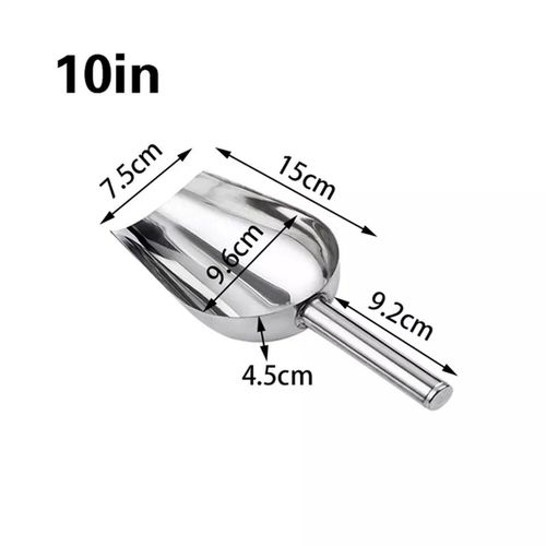 Stainless Steel Ice Scoop Metal Food Scoop Small Size Popcorn Coffee Beans Tools