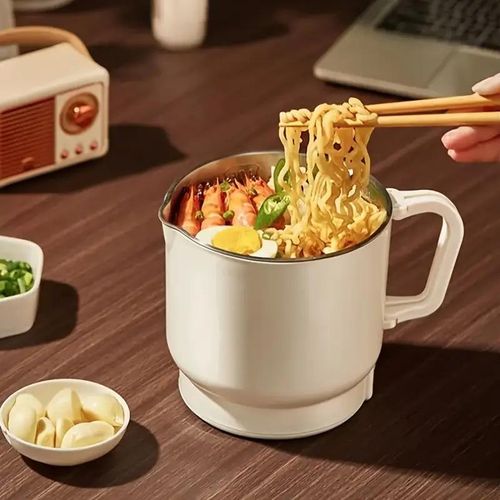 Portable Foldable Electric Kettle 500ml Stainless Steel Travel Hot Water Cup