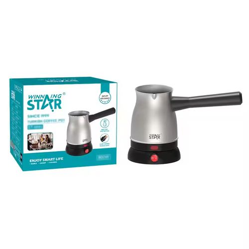 Winningstar Coffee Maker Pot Stainless Steel Mocha Espresso Latte with Electric Stove Filter Moka