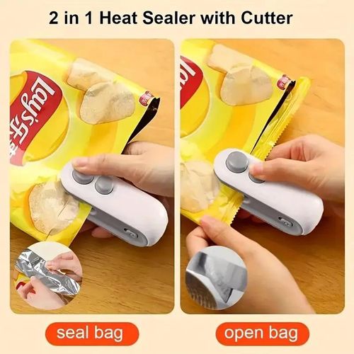 Mini USB Rechargeable 2-in-1 Heat Bag Sealer And Cutter