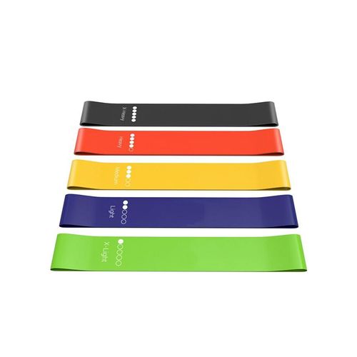 TodyJeyHo Resistance band,Portable resistance bands for workout, For Strength Training and Flexibility Exercises, Natural latex material,Heavy duty,5 different resistance levels, Pilates, Yoga Physical, Set of 5