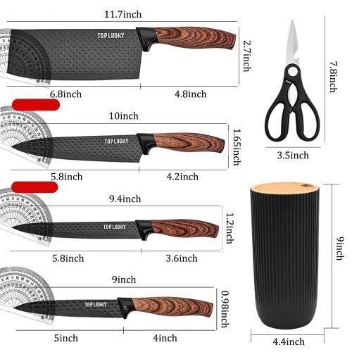 6-piece Professional Chef's Rust-proof Kitchen Kn-ife S-et