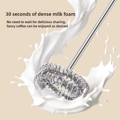 Rechargeable Hand-Held Electric Mixer USB Charge with 3 Speeds for Perfect Latte/Cappuccino Foam, Coffee
