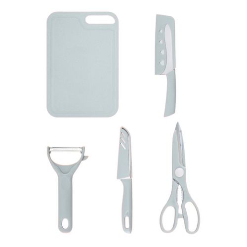 K-n-i-f-e Set  5 Pieces with Chopping Board