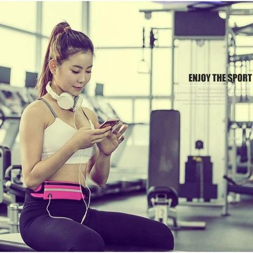 Adjustable Gym Bag Waterproof Sports Bag Running Waist Bag Pocket Running Cycling Jogging Waist Belt Pack Phone Pouch Pocket