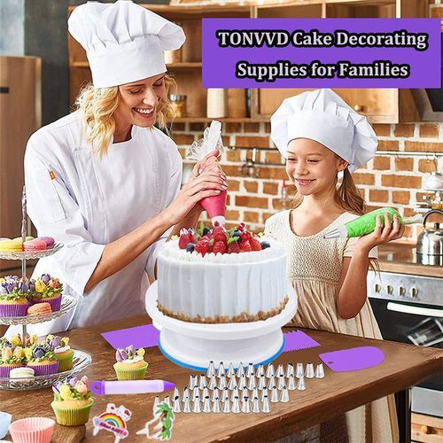 Fournitures De Décoration De Gâteaux, 492 Pièces Kit De Décoration De Gâteaux Pour Débutants
