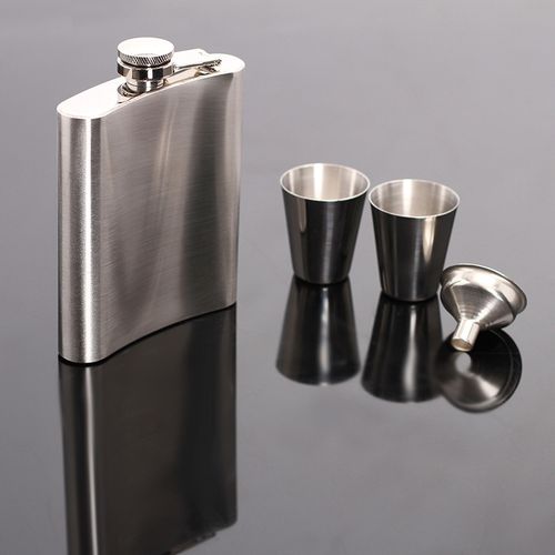 Stainless Steel Hip Flask Set