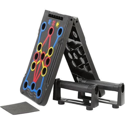 Push Up Board Workout Board, Improved Training Versatility Lasting Materials, Adaptable Exercise Design, Foldable for Easy Transport, Advanced Push-Up Board, Portable and Compact Design Ideal