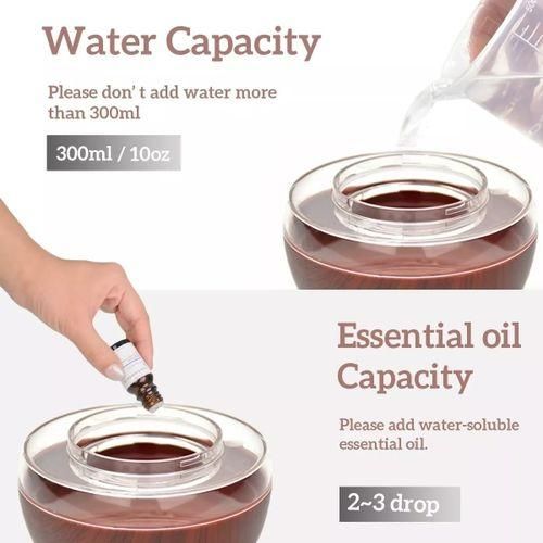 Mythco 300ml USB Air Humidifie Portable Essential Oil Aromatherapy Diffuser for Home &amp; Office