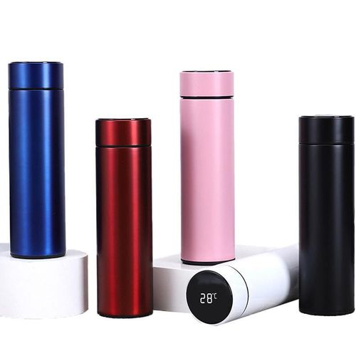 500ML Stainless Steel Thermos Cup High-End Touch Display Temperature Thermos Water Bottle Car Cup