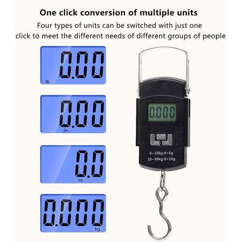 Luggage Scale Portable Digital Hanging Scale for Travel, Suitcase Weight Scale 110Lb/ 50kg Capacity