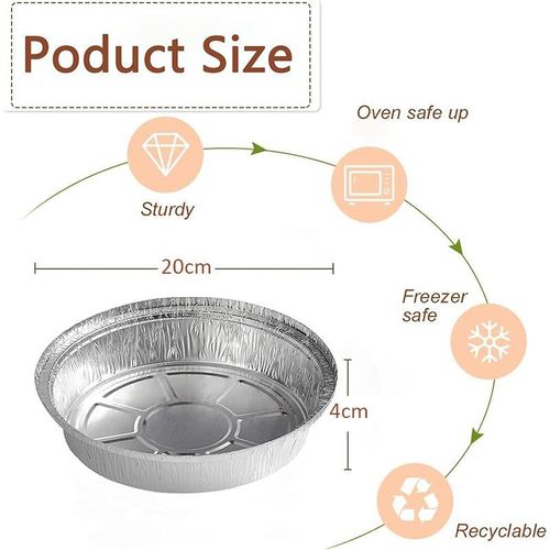 55 Pack Disposable Aluminum Pans for Baking, Roasting &amp; Reheating