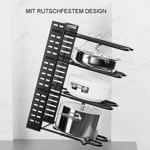Foldable multifunctional kitchen storage rack, pot lid storage rack