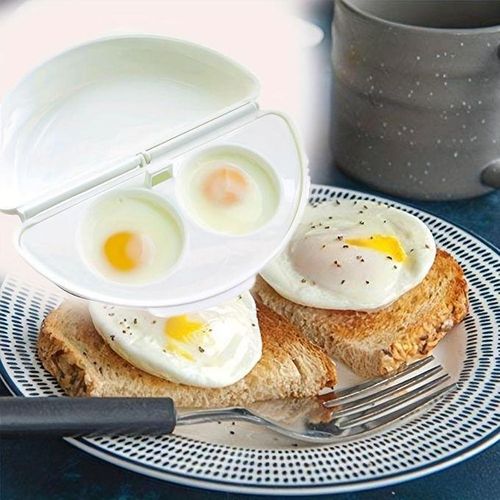 Effortless Cooking: Microwave Oven Egg Steamer &amp; Poacher, Kitchen Essential