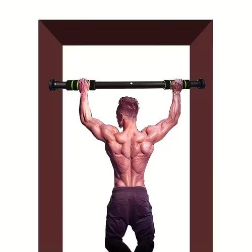 Adjustable door frame hanging rod, indoor wall-mounted horizontal bar fitness equipment, suitable for strength training