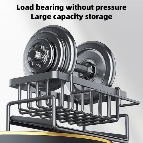 Kitchen Dish Rack，Kitchen Shelf,Sink Rack, Drain Rack - Black