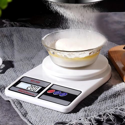 Electronic Digital Kitchen Scale 10KG/1g-White