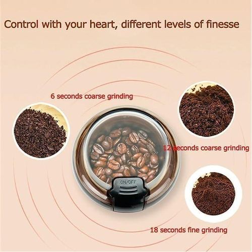 Hot Sale Electric Coffee Grinder Coffee Bean Blade Grinder, Stainless Steel Blades Coffee Grinder, Electric Coffee Beans Grinder Small For Coffee Beans, Herbs, Nuts, Spices, Grain Mill ,Multicolor