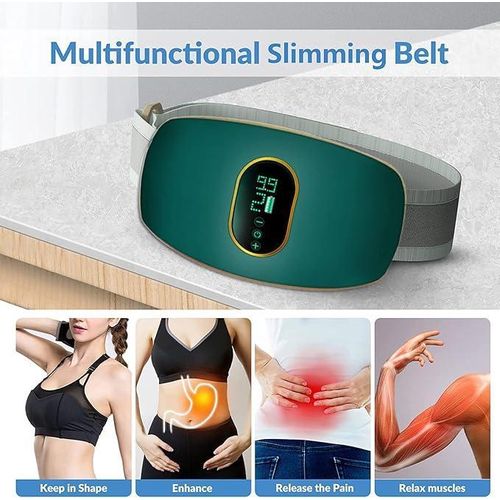 Multifunctional Massage Belt, USB Port Fitness Equipment, Odorless Plastic, Designed for Activity Counter - Green