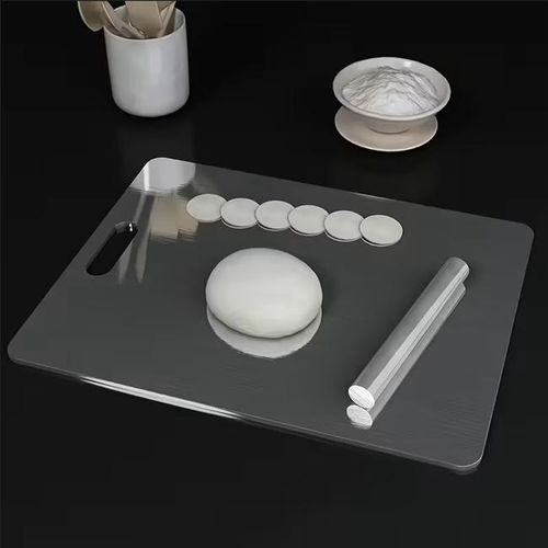 KnMn 34 x 24 CM Stainless Steel Cutting Board Double Sided Design, Household Use for Kitchen and Dining Room
