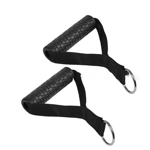 Fitness biceps brace accessories (double-ended rope + resistance band + ankle strap + hook)