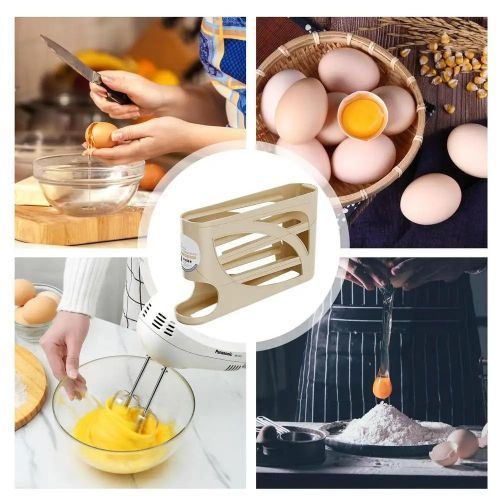 4-layer egg storage box, rolling egg storage rack, can hold up to 30 eggs