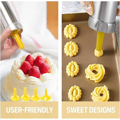 Home Cookie Maker, Cookie Mold, Cream Decorating Machine, Decorating Gun, Baking Tools, Kitchen Utensils