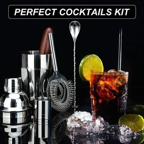 7-piece portable bartending tool set, 750ml cocktail shaker set