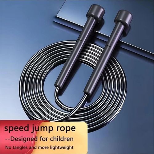 ShebSheb 2 Pack Jump Rope for Fitness, Speed Rope Skipping Rope for Men, Kids and Women, Jumping Rope for Workout, Tangle-Free PVC Long Jump Rope Set, Adjustable Exercise Jumping Rope for Adult
