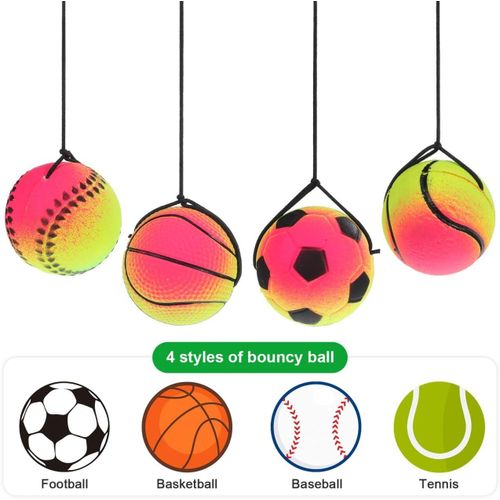 4pcs wrist elastic ball, wrist rebound ball, wrist exerciser