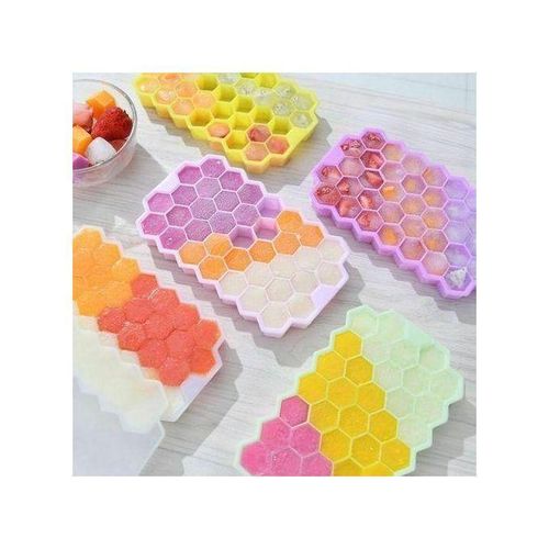 37 Grids Honeycomb Silicon Ice Cube Maker Tray Stackable Silicone Flexible Mold Freezer Gridding Easy Release Reusable mold