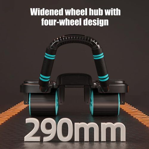 Abdominal muscle wheel roller with elbow support, automatic rebound elbow protection abdominal wheel