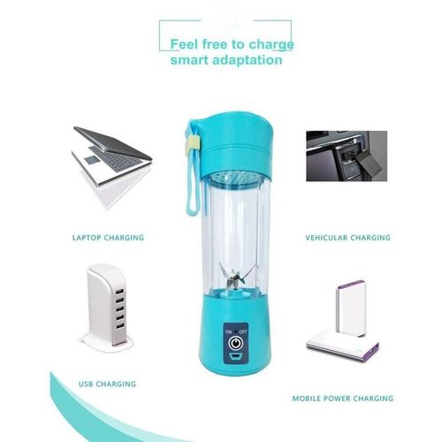 VIC 380ml - Portable Blender Bottle Juice Mixer - Rechargeable - Green