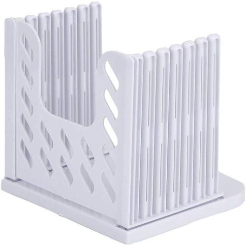 Adjustable Bread Slicer &amp; Cutting Guide for Homemade Bread - Foldable Plastic Kitchen Baking Tool