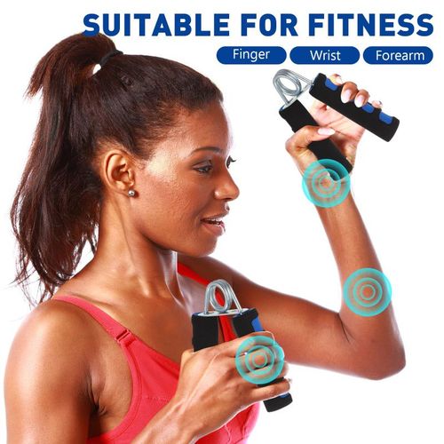 KipFit Hand Grips for Strength Training, Soft Foam Hand Workout Grippers, Strengthen Hand Grip Exerciser, 2 Pack
