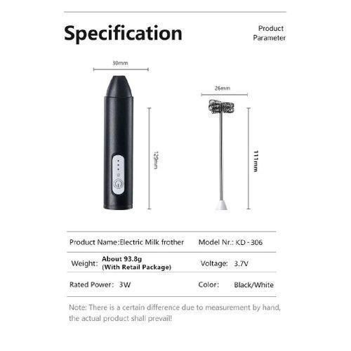 Wireless Milk Frothers Electric Handheld Blender Electrical Mini Coffee Maker Whisk Mixer With USB For Coffee Cappuccino