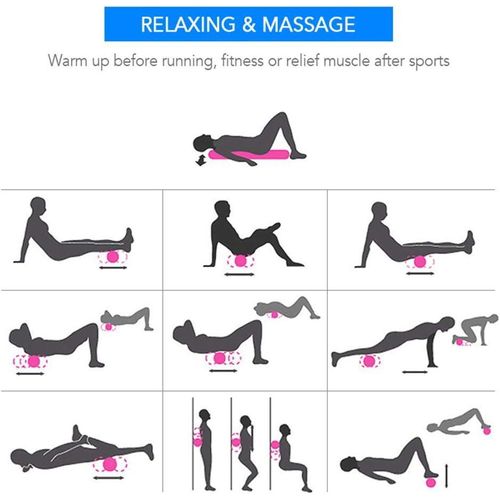 Yoga Foam Roller High-density EVA Portable &amp; Lightweight Self Massager for Back, Legs, Gym, Pilates &amp; Yoga