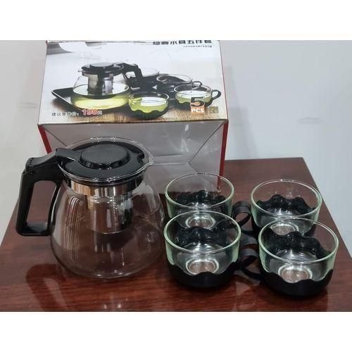Heat Resistant Borosilicate Glass 5in1 Tea Pot