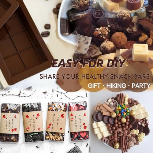 2 Pcs Chocolate Bar Mold