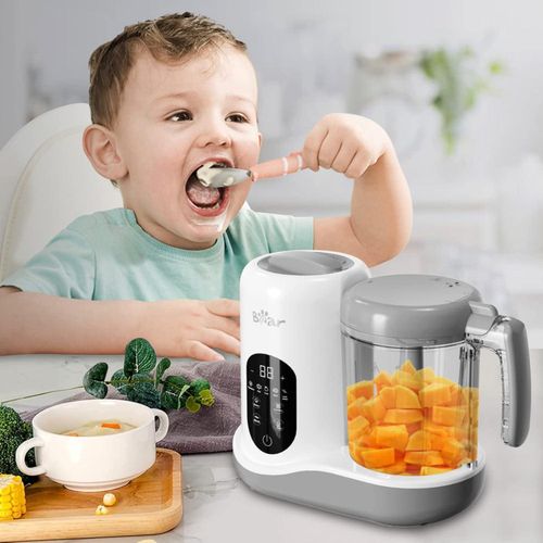 Flushrenic Baby Food Maker,Baby Food Maker with Timer,Large Capacity, Multifunctional Cooking Food Mills for Camping Travel
