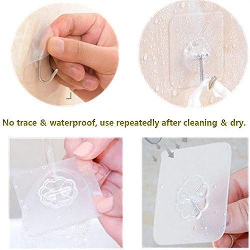 10PCS Powerful Non-Mark Storage Hooks Hangers Fixtures