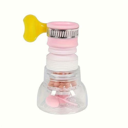 Rotary Retractable 1 Piece Anti-Splash Faucet Mount Filter With Universal Connector Thread, Water