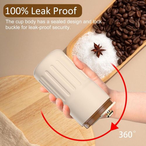 General 450ml travel coffee mug with digital temperature display for hot and cold drinks