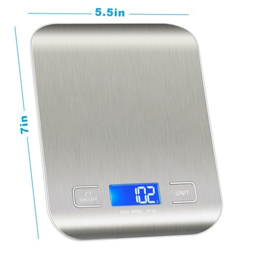 KnMn  304 Stainless Steel Digital Food Scales with Battery Kitchen Scale LCD Display