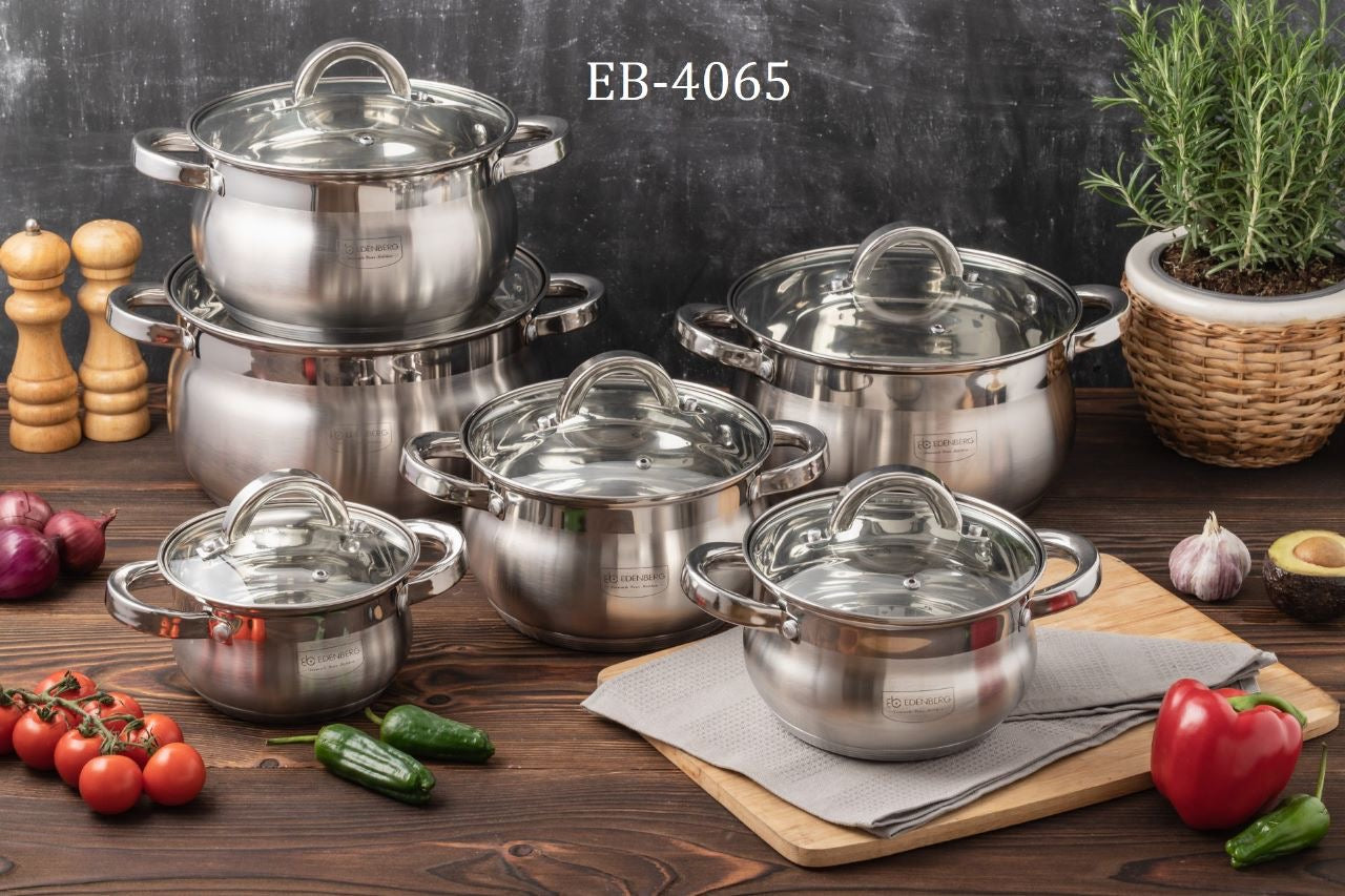 Edenberg 15-Piece Nonstick Cookware Set with Kitchen Tools - Complete Pots and Pans Set Kenya