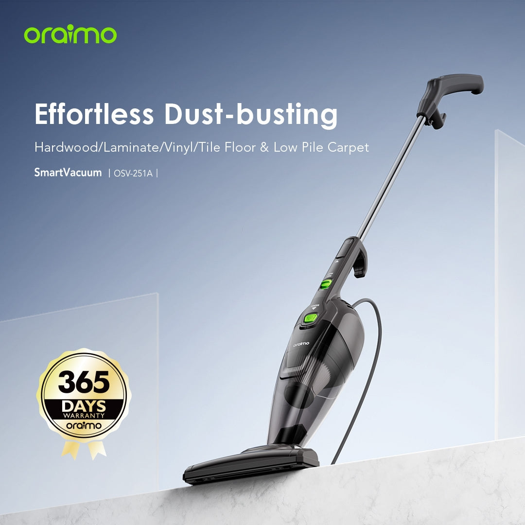 Oraimo Smart Vacuum Corded Vacuum Cleaner With 5m Cord 500w High Speed Powerful Suction