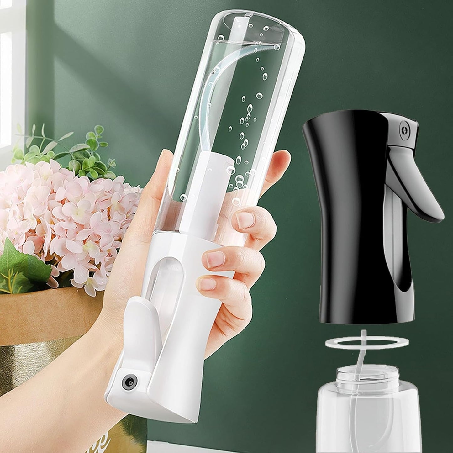 2 Pcs 200ML Oil Water Spray Bottles, Hair Spray Bottle